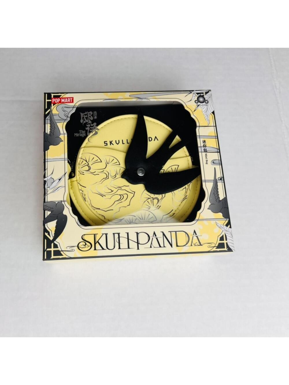 Authentic Pop Mart Skullpanda The Mirage Series Mini Bag Black Swallow NEW